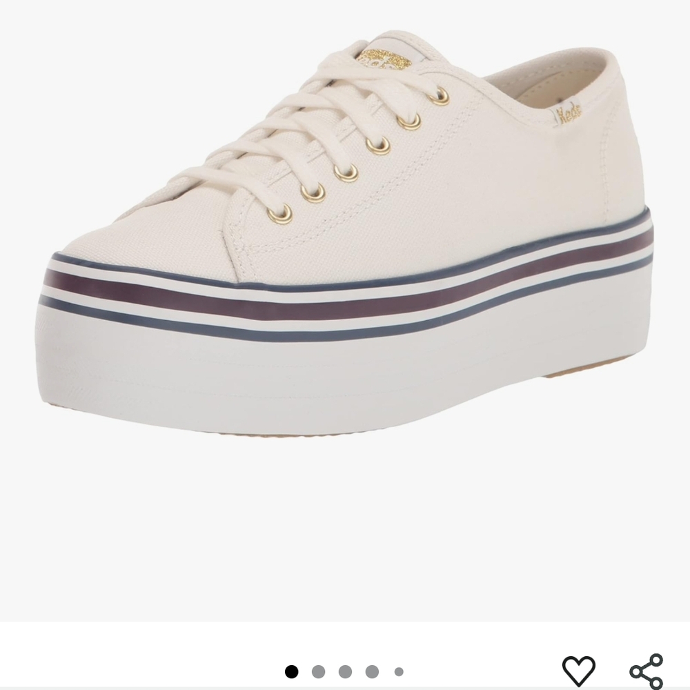 Keds Women's Cream Platform Sneakers